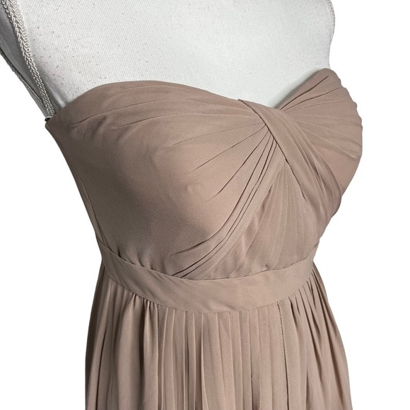 Jenny Yoo Mira Bridesmaid Dress Taupe Size 6 NEW - Picture 8 of 16